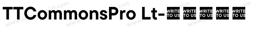 TTCommonsPro Lt字体转换